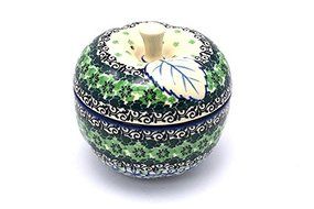 Polish Pottery Apple Baker - Large - Kiwi