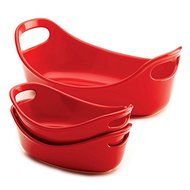 Ray Bubble and Brown Stoneware 3-piece Red Small Set Colorful And Contemporary Stoneware Set Offers Versatility