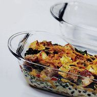 Anchor Hocking Oven Basics 1 Quart Mini Glass Bake Dish, Set of 2 N2