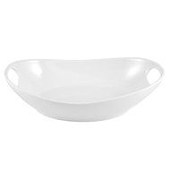 Home Essentials &amp; Beyond 4178 11 in. Reinforced White Porcelain Baking Dish - Oval