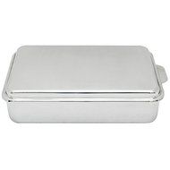 Lindy's Stainless Steel Covered Cake Pan, Silver by Lindy's