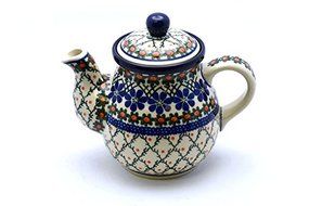 Polish Pottery Gooseneck Teapot - 20 oz. - Primrose