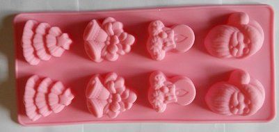 Creativemoldstore 1pcs Christmas Combination (HY1-102) Food Grade Silicone Cake/Jelly/Pudding/Ice DIY Mold