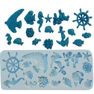 Silicone Molds Cake Fish Series 16 Pc Decorating Fondant Gompaste Supply M4900 By Ok Molds