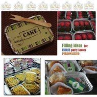 10 Pcs Mexican Boy Silver Aluminum Foil Trays Box With Personalized Paper Board Lid - All Party Theme Available N4