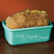 Abbey Press &quot;Blooming Blessings&quot; Mini Loaf Pans, 6 by 3.5 by 2.25&quot;, Lime N4