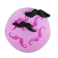 Click Down Bear Head Shape Fondant Cake Silicone Mold Pink Mini N2