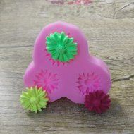 Click Down Bear Head Shape Fondant Cake Silicone Mold Pink Mini N14