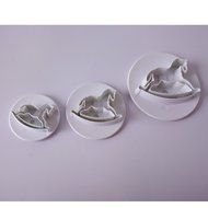 Click Down Bear Head Shape Fondant Cake Silicone Mold Pink Mini N16