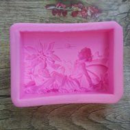 Click Down Bear Head Shape Fondant Cake Silicone Mold Pink Mini N25