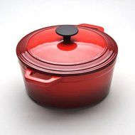 CAST IRON ENAMELED CASSEROLE POT 3.8 LITER MB-22058