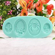 Spiders And Plants Sugar Silicone Cake Mold