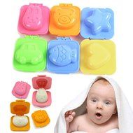 Tinksky 6pcs Sushi Rice Cake Egg Mold Mould Fish Car Star Heart Shape Cake Decorating DIY Mould Mold DIY Kitchen... N2