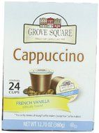 Grove Square Cappuccino, French Vanilla, 24 Count Single Serve Cups