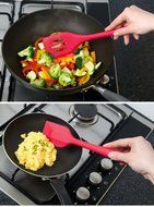 Misula Premium Non-Stick Silicone 5 Pcs Kitchen Utensils Set- Includes: Small Spatula, Large Spatula, Slotted... N6