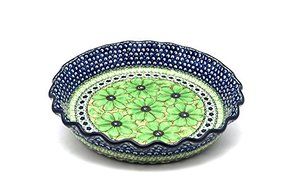 Polish Pottery Baker - Pie Dish - Fluted - Unikat Signature U408A