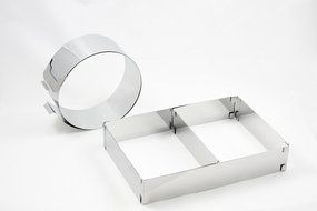 Menz Set baking - cake ring and back divider frame with stainless steel, Quality product Made in Germany