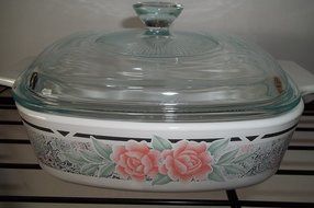 Corning Ware Silk and Roses A-1-B 1 liter with Lid