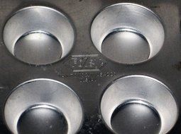 Vintage Foley Aluminum Miniature 1 6/8 Inch 12 Compartment Muffin Pan, Set of 2 N2