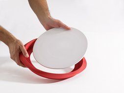 Lekue Baking Silicone Quiche Mold, 11&quot;, Red N2
