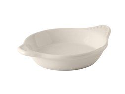 Tuxton BEN-0902 Vitrified China Round Shirred Egg, 9 oz, 7-3/4&quot;, Eggshell (Pack of 12)