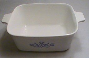 Corning Ware Blue Cornflower 1.5 Quart Rectangular Casserole - No Lid - P-4-B