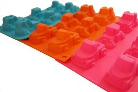 Bella P 6 Cavities Train Silicone Baking Cake Molds(Blue) N5