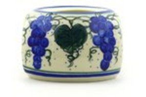 Polmedia Polish Pottery 6-inch Stoneware Heater H1645F Hand Painted from WR in Boleslawiec Poland. Shape S492D... N3