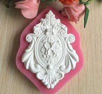 Beautiful Vintage Frame Shape 3d Silicone Cake Mold for Cake Decorating C503