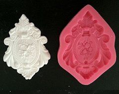 Beautiful Vintage Frame Shape 3d Silicone Cake Mold for Cake Decorating C503 N4