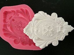 Beautiful Vintage Frame Shape 3d Silicone Cake Mold for Cake Decorating C503 N5
