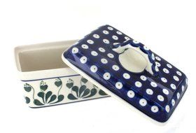 Polish Pottery Alyce Butter Tub N2