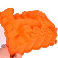 QINF Extra Large Silicone Cake Mold Chocolate Pudding Jelly Oven With Silicone Baking Molds (locomotive) (Color... N2