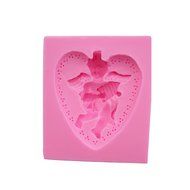 Wocuz WZ1269 Silicone Mold 3D Angel Shape Fondant Chocolate Mold for Decorating Party Cake Top or Side N8