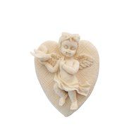 Wocuz WZ1269 Silicone Mold 3D Angel Shape Fondant Chocolate Mold for Decorating Party Cake Top or Side N11