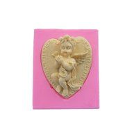 Wocuz WZ1269 Silicone Mold 3D Angel Shape Fondant Chocolate Mold for Decorating Party Cake Top or Side N17