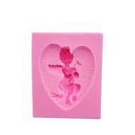 Wocuz WZ1269 Silicone Mold 3D Angel Shape Fondant Chocolate Mold for Decorating Party Cake Top or Side N19