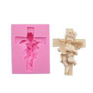 Wocuz WZ1269 Silicone Mold 3D Angel Shape Fondant Chocolate Mold for Decorating Party Cake Top or Side N21