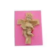 Wocuz WZ1269 Silicone Mold 3D Angel Shape Fondant Chocolate Mold for Decorating Party Cake Top or Side N22