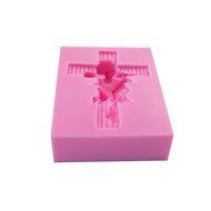 Wocuz WZ1269 Silicone Mold 3D Angel Shape Fondant Chocolate Mold for Decorating Party Cake Top or Side N25