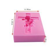 Wocuz WZ1269 Silicone Mold 3D Angel Shape Fondant Chocolate Mold for Decorating Party Cake Top or Side N26