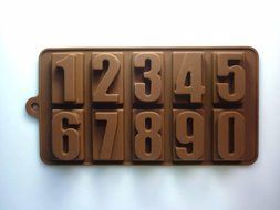 Food Silicone Mold 0-9 Arabic Numerals Silicone Chocolate Mold Cake Baking Tools