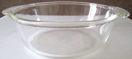 Fire King 1-1/2 Qt Clear Glass Casserole - NO LID