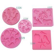Funshowcase Sea Creatures Summer Beach Theme Candy Silicone Mold for Sugarcraft, Cake Decoration, Cupcake Topper... N2