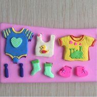 3D Silicone Baby Shower Fondant Decorating Chocolate Baking Mold Tool Cake Mould N2