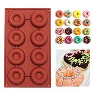 "DIY Bakeware Cake Chocolate Cookies Baking Mould Silicone Donuts Mold" shopping N5