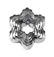 Wilton 417-2586 6-Piece Nesting Fondant Double Sided Cut Out Cutters, Blossom N2