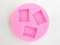 Wocuz W0421 3 Mini Notebook Candy Making Silicone Mold Cake Decoration Mould Fondant Chocolate Small Pastry Tool N2
