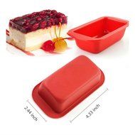 Food-Grade Silicone Loaf Square Bread Cake Mold Baking Pan 2.444.33 inch Kitchen Tools