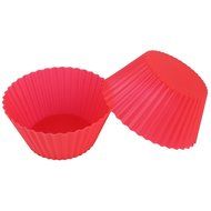 12pcs/pack 2.8inch Soft Silicone Cupcake Cup Mold Multicolor N4